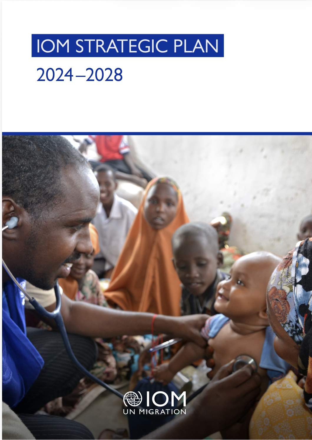 IOM Strategic Plan 2024–2028 report cover